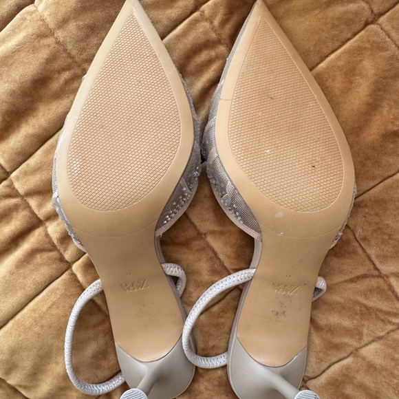 Healed shiny mesh sling back - Picture 5 of 6